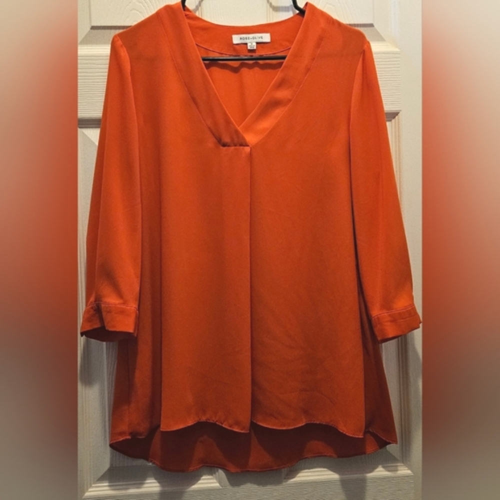 Rose+Olive 3/4 Sleeve Blouse